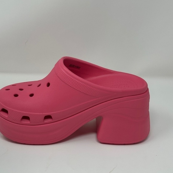 Crocs Pink Siren platform Clog Sz12 - Picture 1 of 7